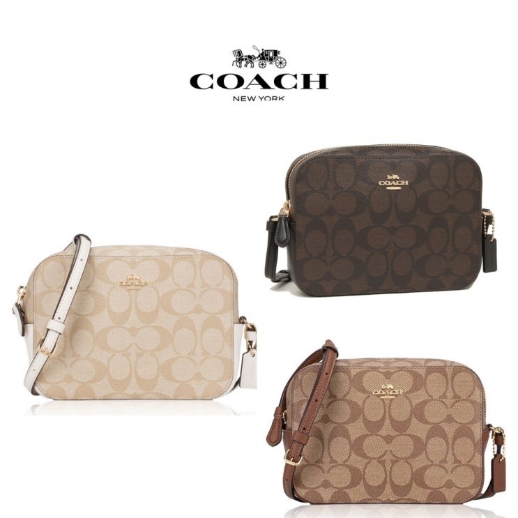  코치 미니 카메라백 시그니처캔바스 91677 크로스백 COACH MINI CAMERA BAG IN SIGNATURE CANVAS