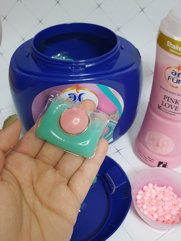  향기좋은 아로퓸 캡슐세제 부스터 편리해요!