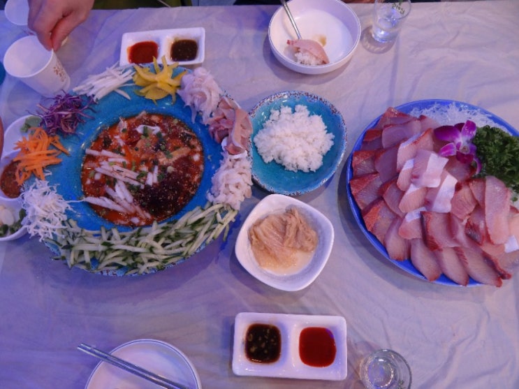  석촌역횟집 찾다가  송파물회 맛집 대방어먹고 온 완도산회포장마차