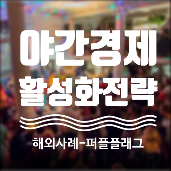  야간경제(Night-Time Economy), 활성화전략 제도 해외편1 _ 야간경제 구역;퍼플 플래그(Purple Flag).