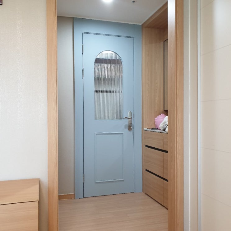  영림중문 릴리 1짝 여닫이 시공 후기 사례
