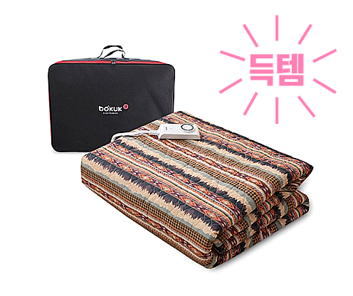  42%할인 보국전기요캠핑 보국전자 라이언킹 캠핑 전기요 BKB-0654K + 보관  가방도 드려요!