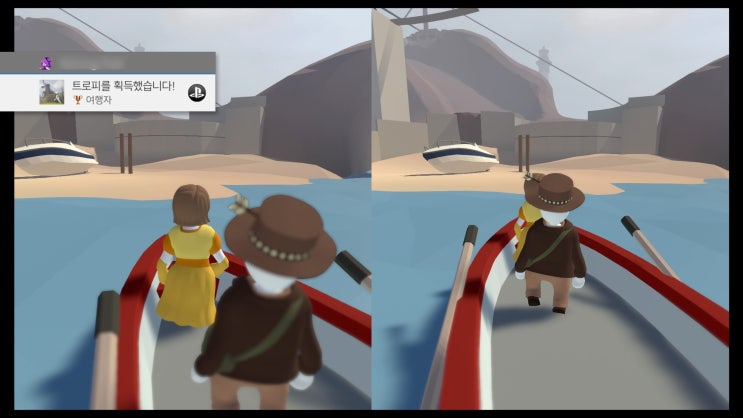  ps4 친구랑 2인용 게임 Human Fall Flat 휴먼 폴 플랫 엔딩 후기