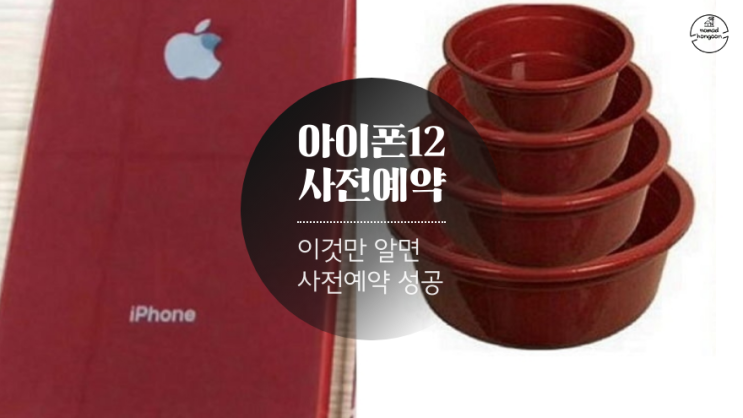  용달 블루 다라이 레드 아이폰12 색상 사전예약 전에 생각해야 할것