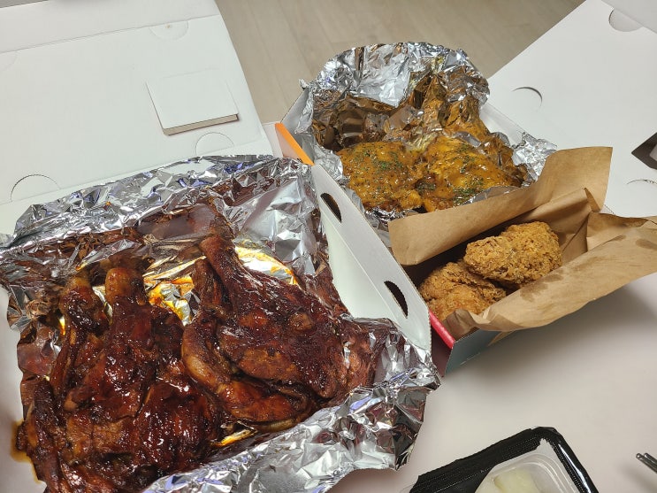  BBQ 광희나는치킨 메이플버터갈릭치킨 황금올리브 자메이카통다리구이