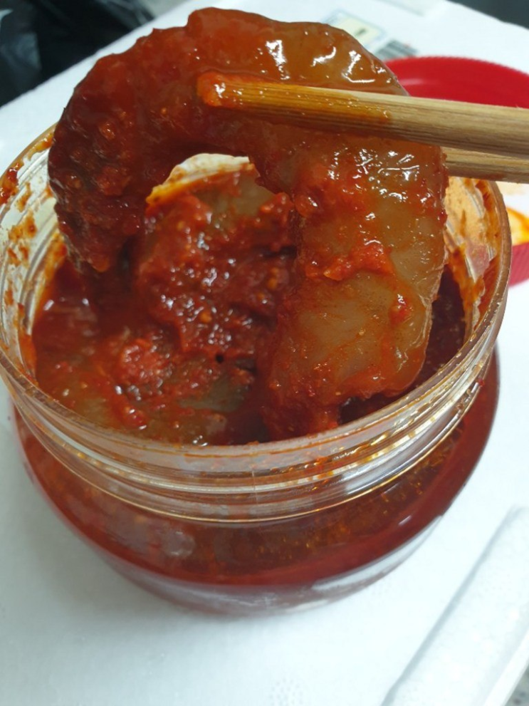  여수 호랭이게장! 양념 깐새우장 밥도둑맞네