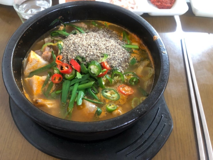  옥련동 맛집 진미순대국 얼큰이순대국 뇸뇸