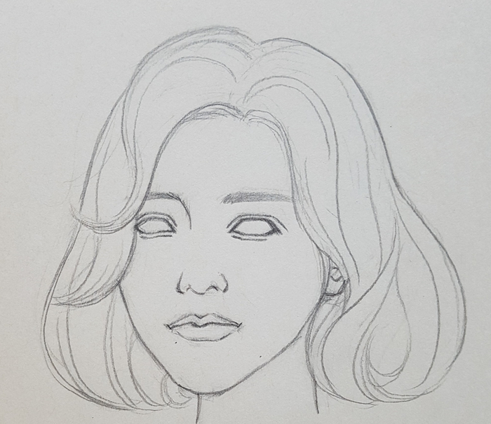 인체 드로잉 여러 각도 얼굴 그림 그리기~