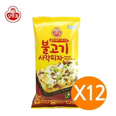  솔로피자!! 오뚜기 불고기 사각피자. 혼자서도 피자먹을 수 있다. 추천!!
