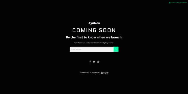 [AYA-NEO] 공식 홈페이지 오픈 및 제품 카탈로그