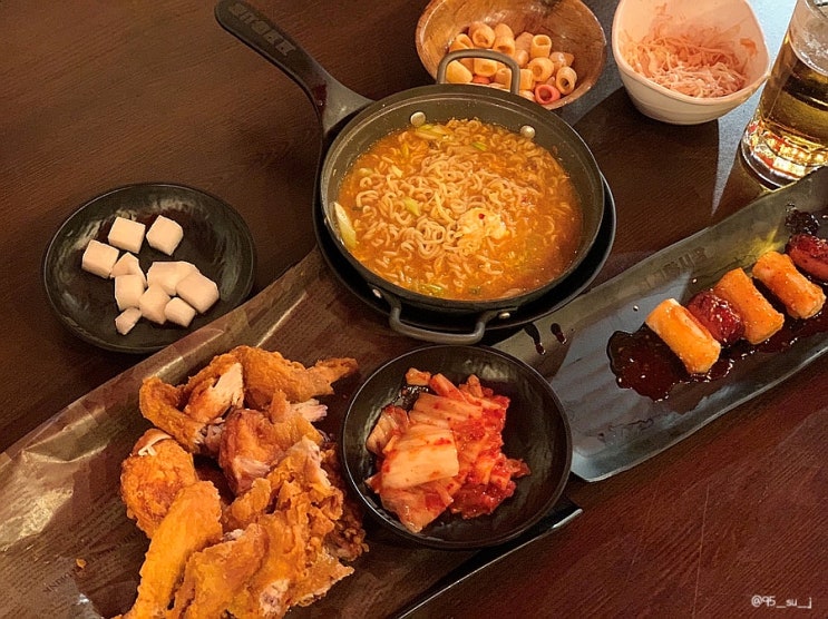  광주맛집, 유촌동 버들마을 소소한 행복 옛날통닭 '꼬꼬야시장'