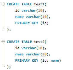 MySQL - 다중 Primary Key(PK) 기본키 설정 MySQL - 다중 Primary Key(PK) 기본키 설정