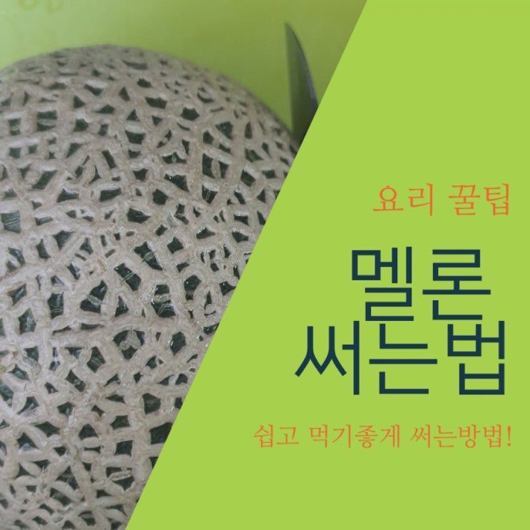  [요리꿀팁] 과일 선물세트로 받은 멜론 쉽게 자르기