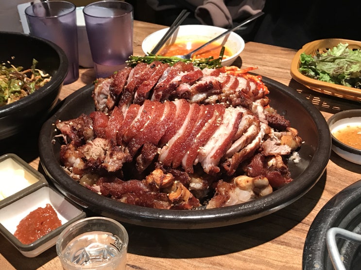  구월동 족발 맛집 족장에서 무한리필 순두부찌개