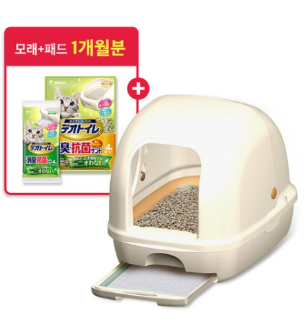  [고양이용품] 유니참 1주년특가/데오토일렛 후드형 고양이 화장실
