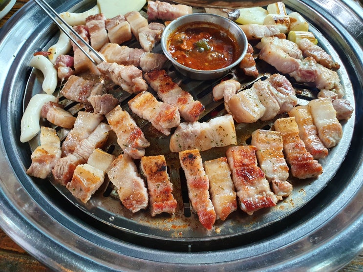  김포맛집 고촌 찬우물한우정육식당 삼겹살 대박!!