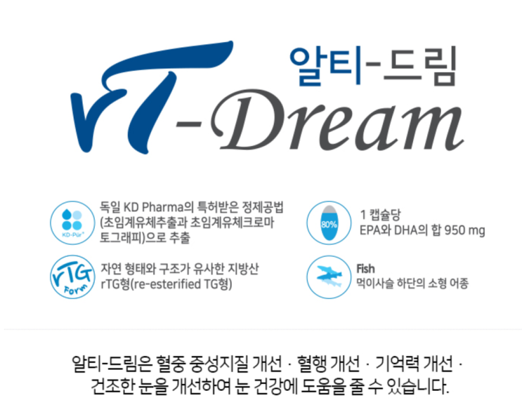  알티-드림. 오메가3지방산 제품 중 가장 비싼 제품?