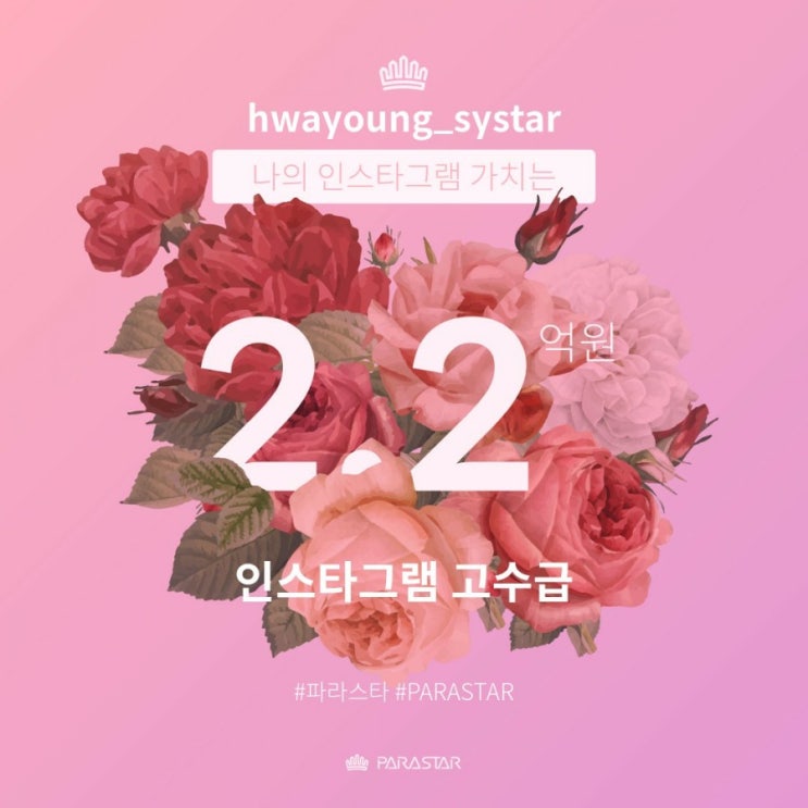  나의 인스타그램을 가치를 환산하면 얼마일까요?