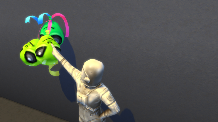 TS4 CC Item Recolor ] The Sims 4 Alien Balloon objects ] Lights, Balloon And Garland ]