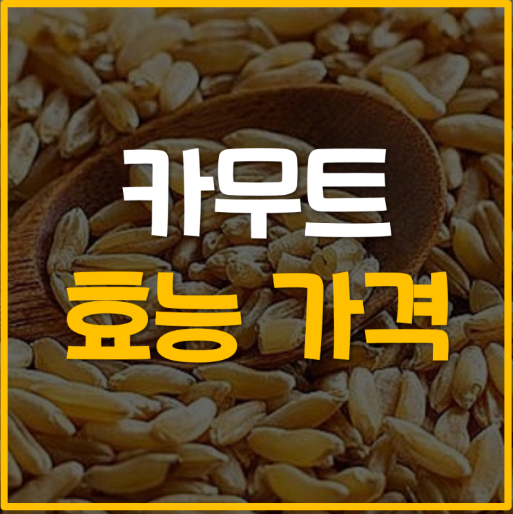  카무트 효능 가격