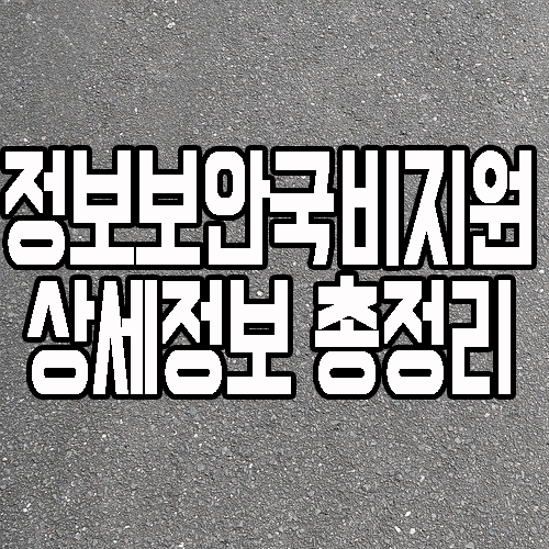  정보보안국비지원 : 교육과정 및 진출 분야 총 정리