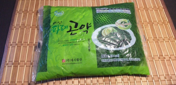  곤약 파래 국수