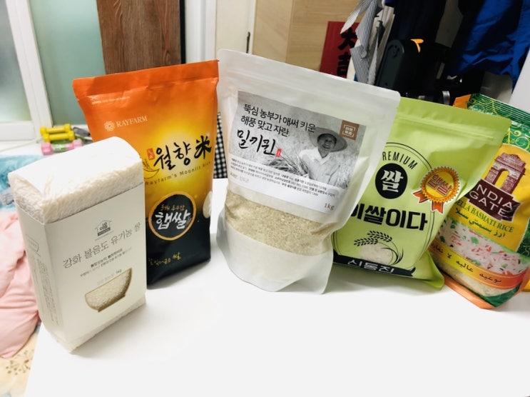  맛있다는 쌀품종을 사봤다!삼광,밀키퀸,신동진,골드퀸3호,인도찐쌀