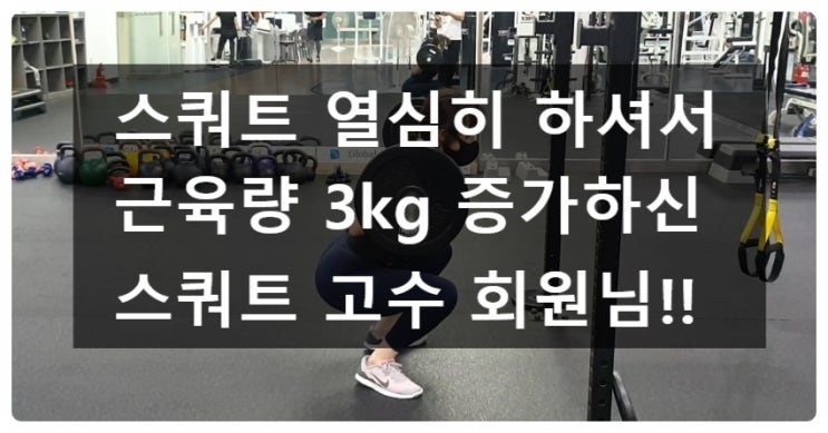  스쿼트로 근육량증가해 보아요 Feat.인바디