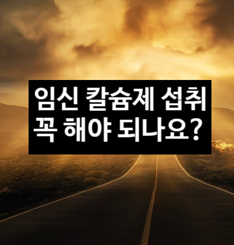  임신 중 칼슘제 섭취 꼭 해야 되나요?