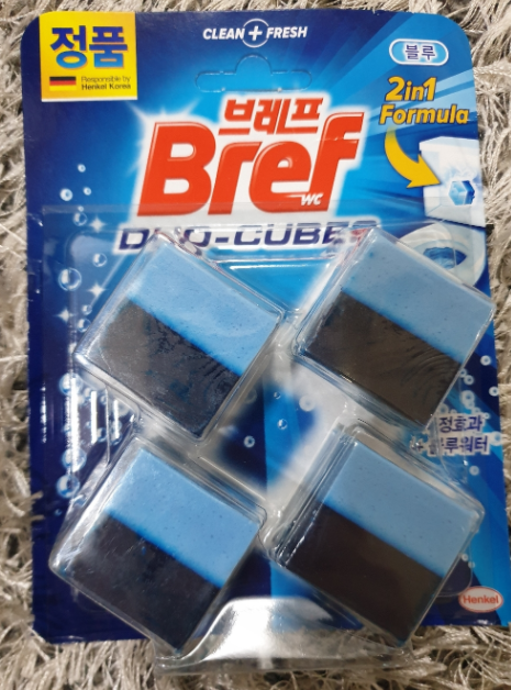  브레프 듀오 큐브 블루 변기세정제 탁월한 세정!