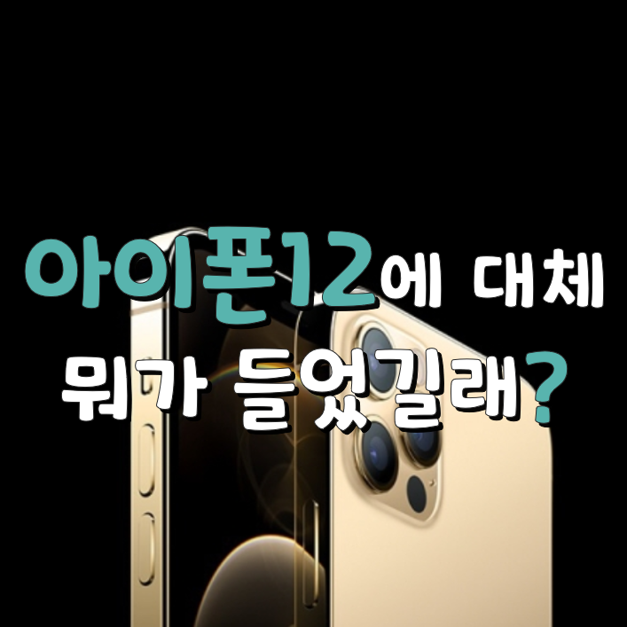  아이폰12에는 대체 뭐가 들었길래??