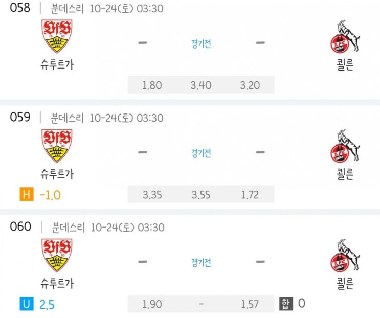 2020.10.23 분데스리가 슈투트가르트 쾰른 2020.10.23 분데스리가 슈투트가르트 쾰른