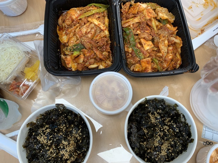  추억의 유가네닭갈비 배달