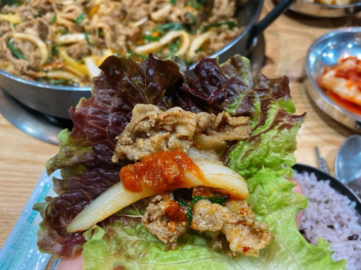  [강남맛집] 고가네철판불백, 점심에 쌈밥먹기, 강남역과 양재역의 중간
