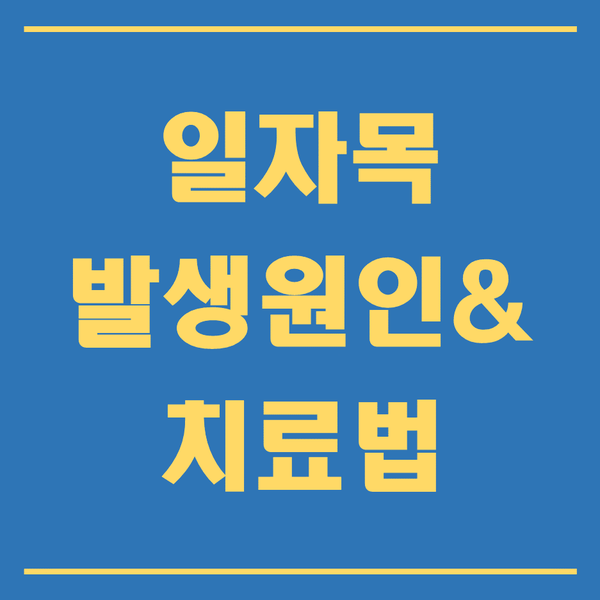  노원구 통증의학과 추천) 일자목 발생원인과 치료법은?