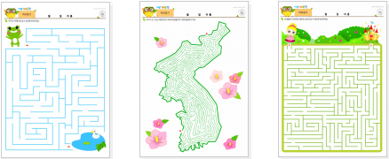  유아 미로찾기 프린트로 집에서 재밌게 놀기~