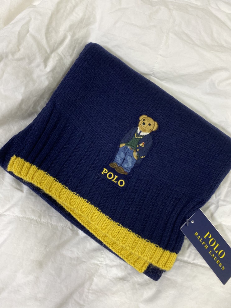  폴로 랄프로렌 목도리 Polo Ralfh Lauren 곰돌이 머플러