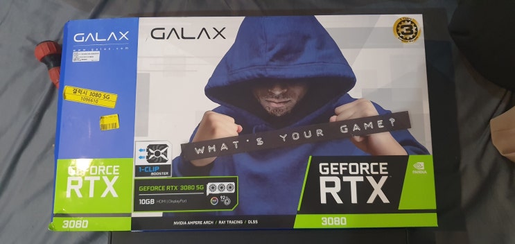  갤럭시 RTX 3080 SG 파스,타스 점수 (Feat.삼성 오디세이G9)
