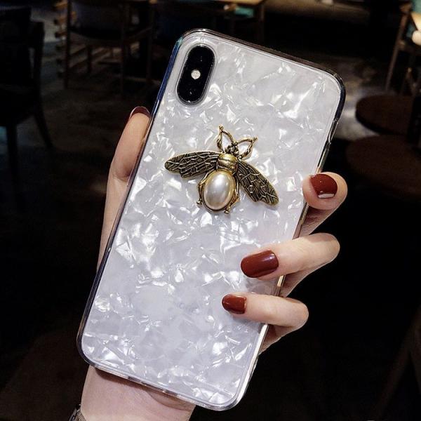  진주 꿀벌 아이폰12 미니 프로 프로맥스 펄 케이스 iphone 12 mini pro max case 고급 명품 폰케