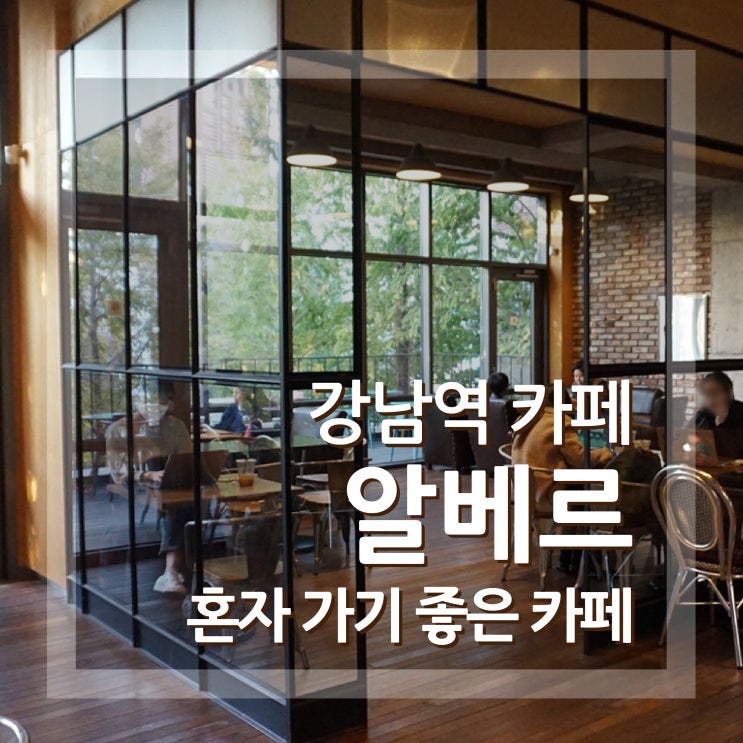  강남 알베르 강남역 조용한 카페 혼자가기 좋은 곳