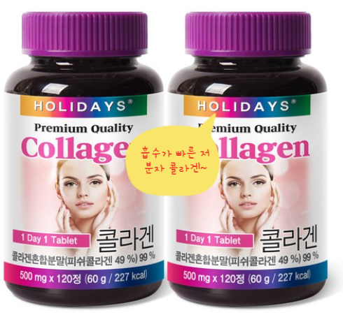  흡수가 빠른 저분자 피쉬콜라겐은 홀리데이즈 콜라겐
