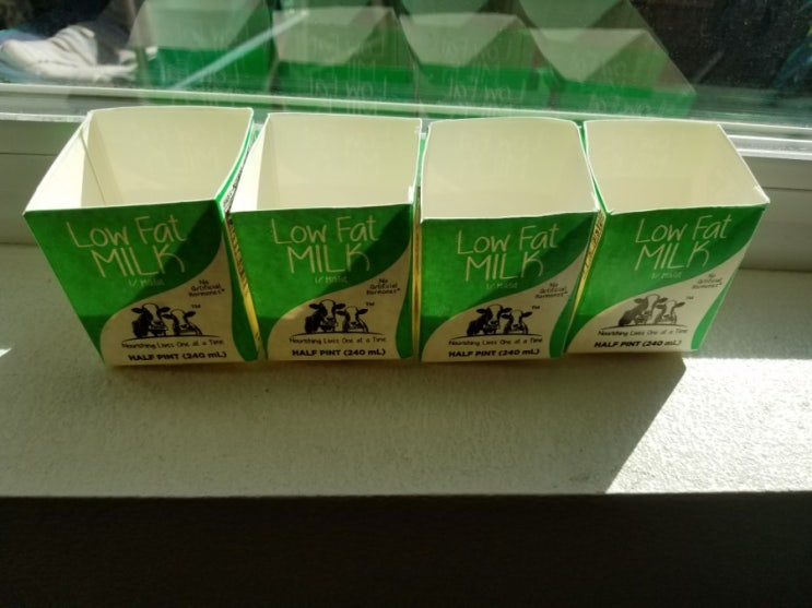  하루 하나정리>우유갑 씻어서 간단 수세미 보관함 만들기!