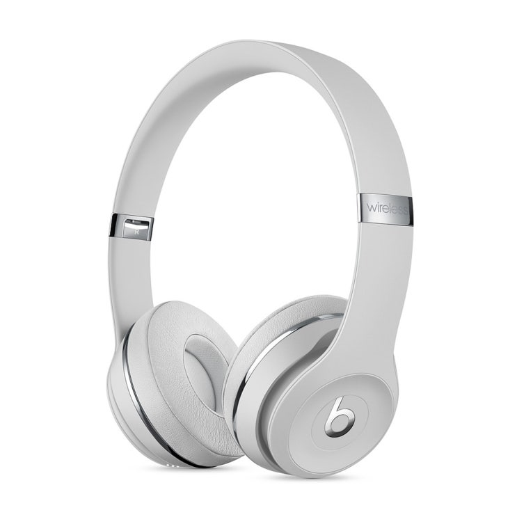  Apple Beats Solo3 무선 헤드폰, 새틴 실버, MX452PA/A