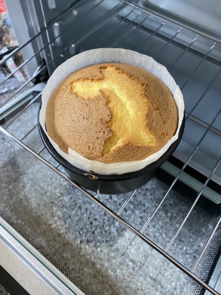 홈베이킹 도시락케이크 빵시트 바닐라 제누와즈 만들기