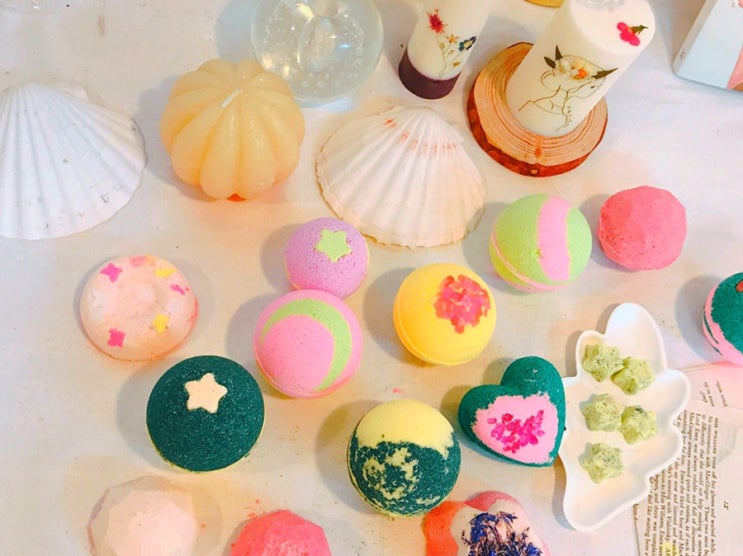  Bath bomb 완성작