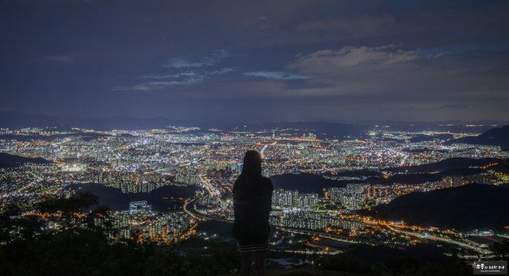  대전 식장산 전망대 야경 보고 별사진 찍으러