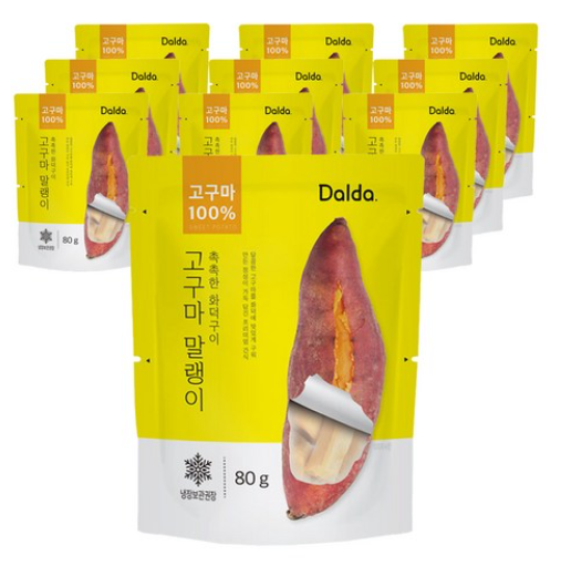 달다 화덕구이 고구마말랭이, 촉촉하고 먹기편한 그리고 80g이나 들어있어요.