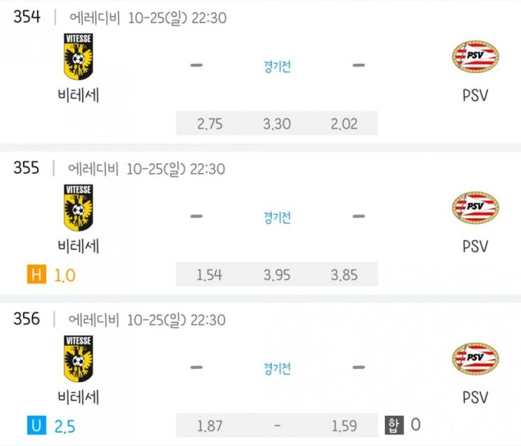 2020.10.25 에레디비시 비테세 PSV 2020.10.25 에레디비시 비테세 PSV