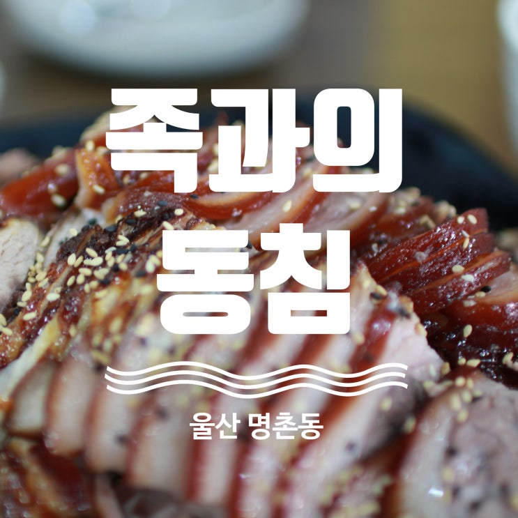  울산 명촌 족발 맛집 야들야들한 족발이 기가 막히는 족과의동침 명촌점