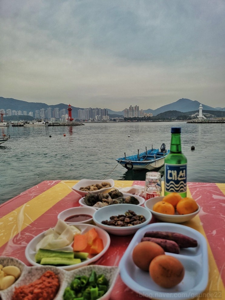  [학리방파제 포장마차]부산/기장 노을맛집 야외에서 먹는 장어구이, 해산물